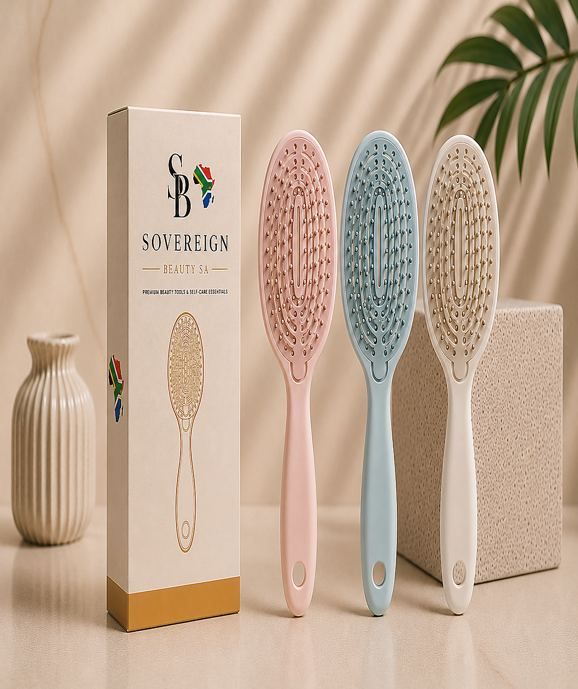 Sovereign Halo™ Self-Cleaning Detangling Brush