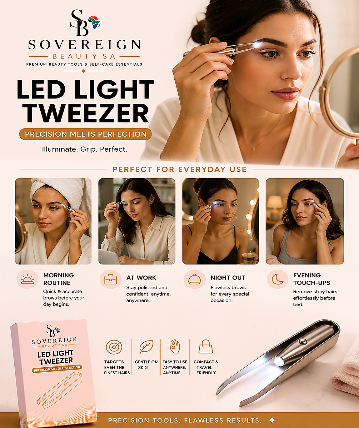 Sovereign Lumi™ LED Precision Tweezers