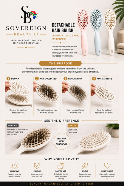 Sovereign Halo™ Self-Cleaning Detangling Brush